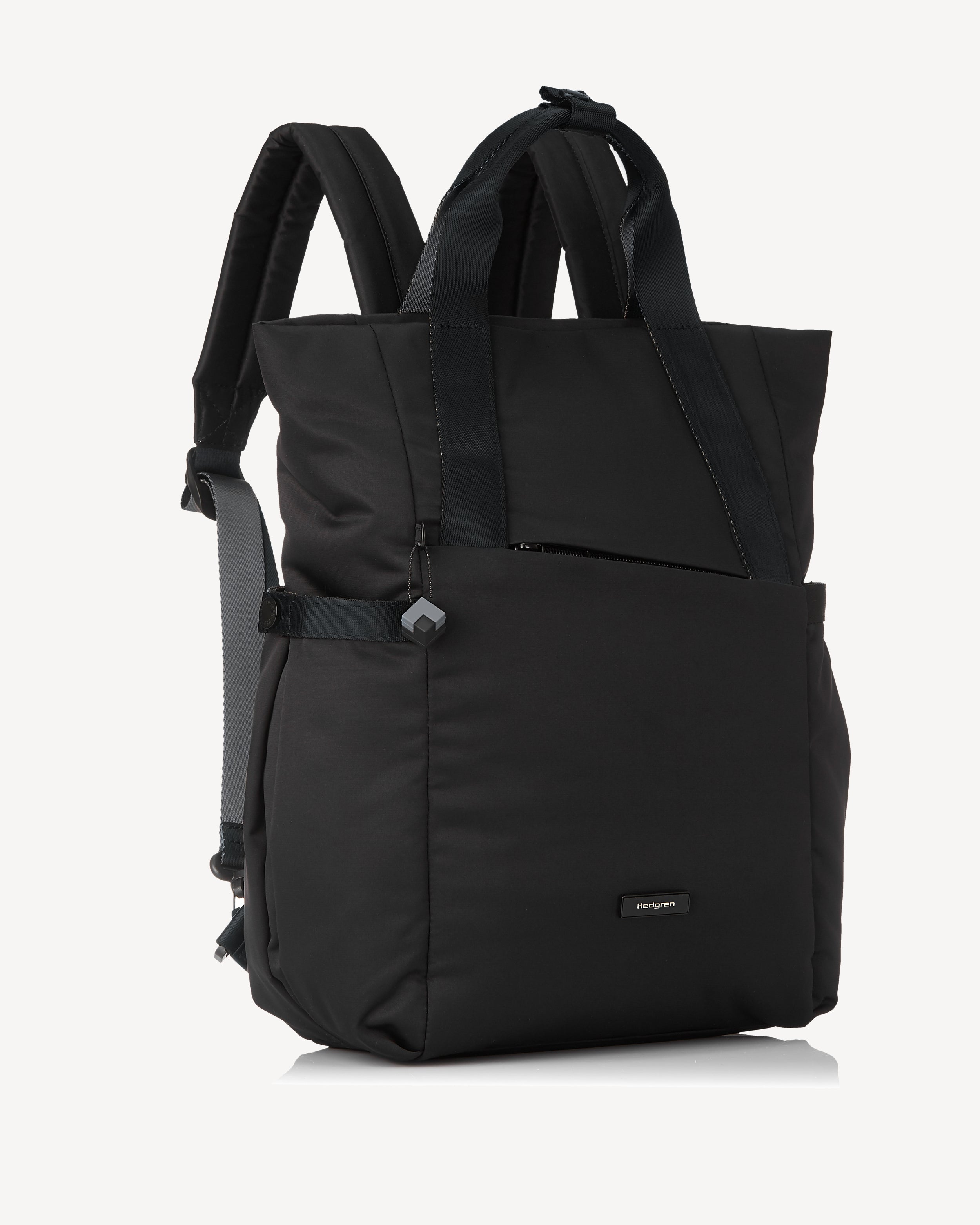 SOLAR Backpack/Tote in Black | Hedgren