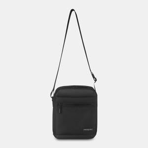 Hedgren's APP Crossbody in Black with strap extended