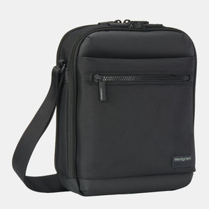 Front angled view of Hedgren's INC Crossbody in Black