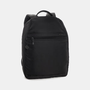 Front angled view of the Vogue L backpack in black